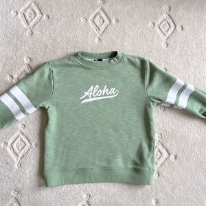 Janie and Jack Green Aloha Sweater